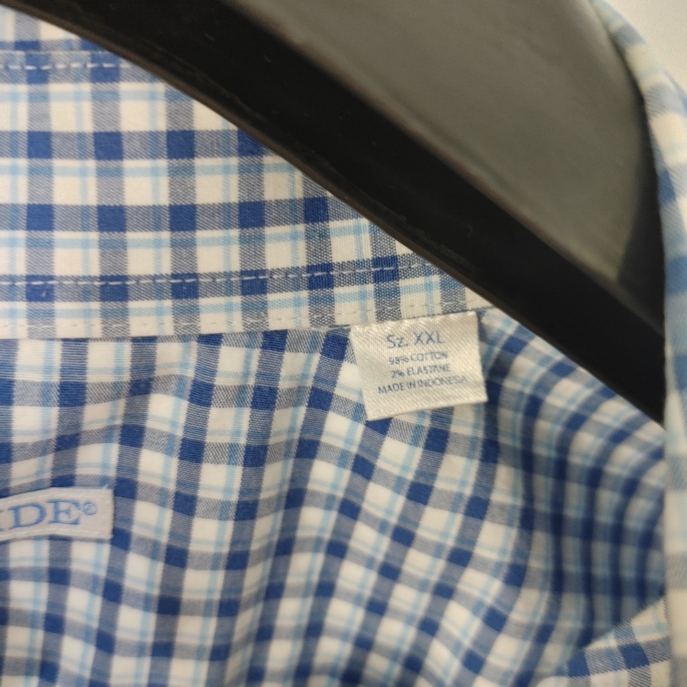 Southern Tide Blue Check Button Down Shirt - Size XXL - Picture 6 of 10